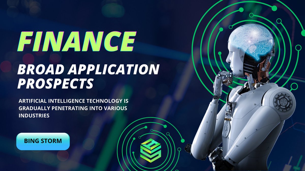Bingstorm001's tweet photo. Artificial intelligence technology is gradually penetrating into various industries, from healthcare to finance, from manufacturing to education, with broad application prospects. #artificial intelligence# industries# application https://t.co/t7i6L9iygz