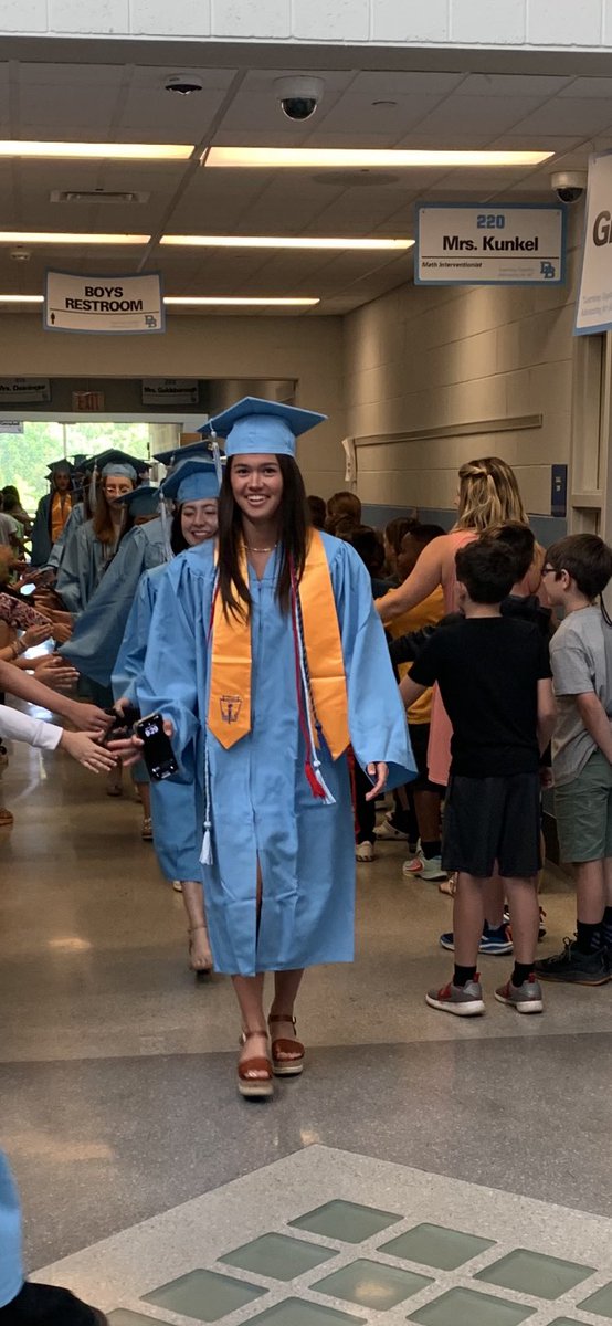 MrsOwensDB's tweet photo. Congratulations to DBASD seniors! The 2023 Grad Walk through the buildings was a big hit! https://t.co/hvffC8Hw4L