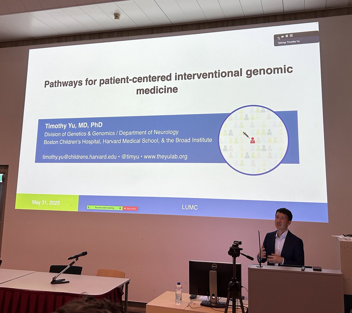 So great to start the #antisense end-of-the-week with a pre-DATS talk at <a href="/GlobalLumc/">LUMC Global</a> by <a href="/timyu/">Tim Yu</a> on personalized medicines. On Friday, at #DATS2023, <a href="/timyu/">Tim Yu</a> will be one of the 2 keynote speakers to inspire many of us! #lookingforward #welcometotheNetherlands