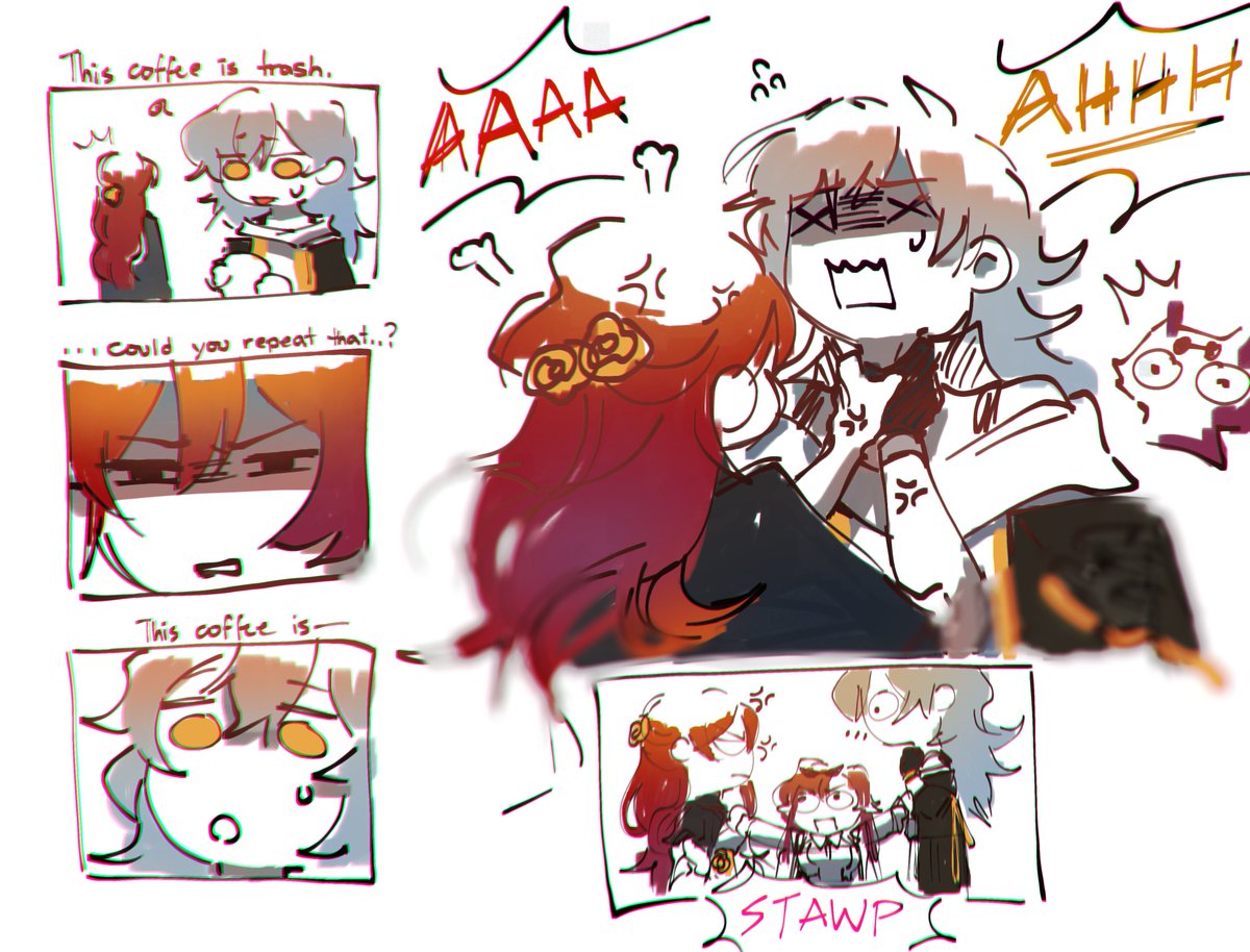 101124tk's tweet photo. 🐺🐶vs☕ #kafstel #stelhime #himestel https://t.co/ujrTJNpHku