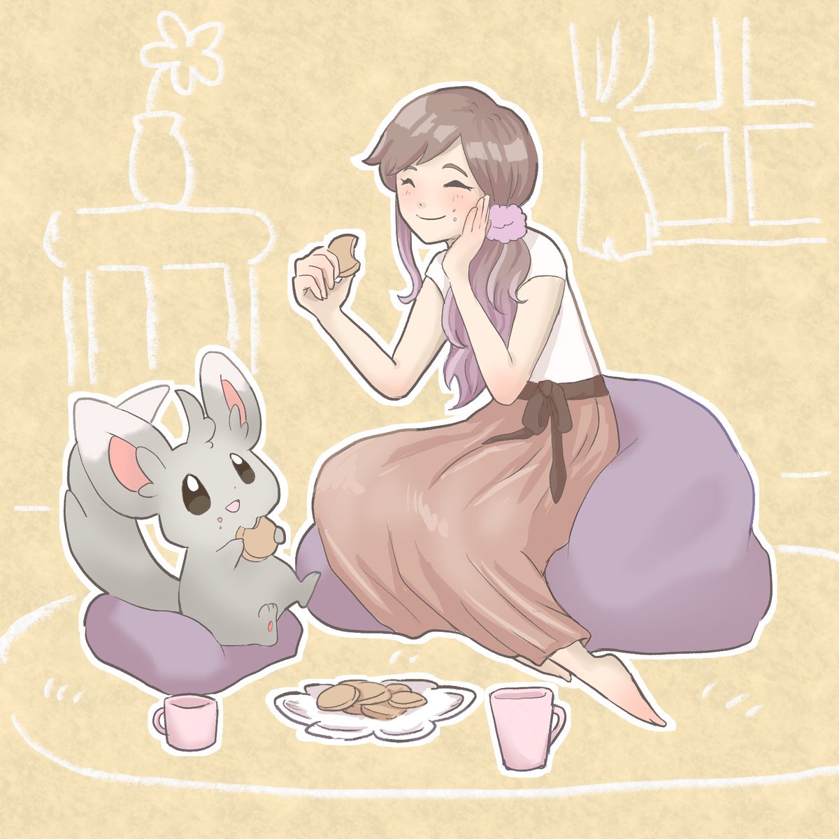 wkn_nappa's tweet photo. 友達のパートナーポケモン考えてみた①
自分の絵柄とはちょっと違うけど可愛く描けた😊
#ポケモンイラスト #ポケモンと生活
#絵描きさんと繋がりたい https://t.co/NSWOu4I3p5
