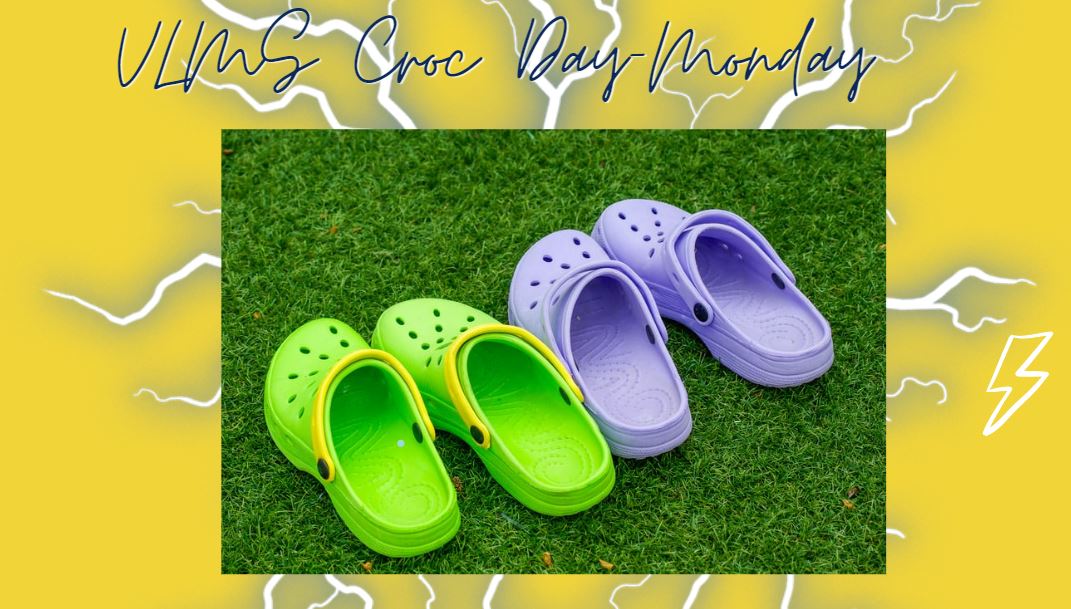 VLMS.....we did it. We tested 95% of our VLMS family. In celebration we will have 'Croc' day on Monday! #thundernation