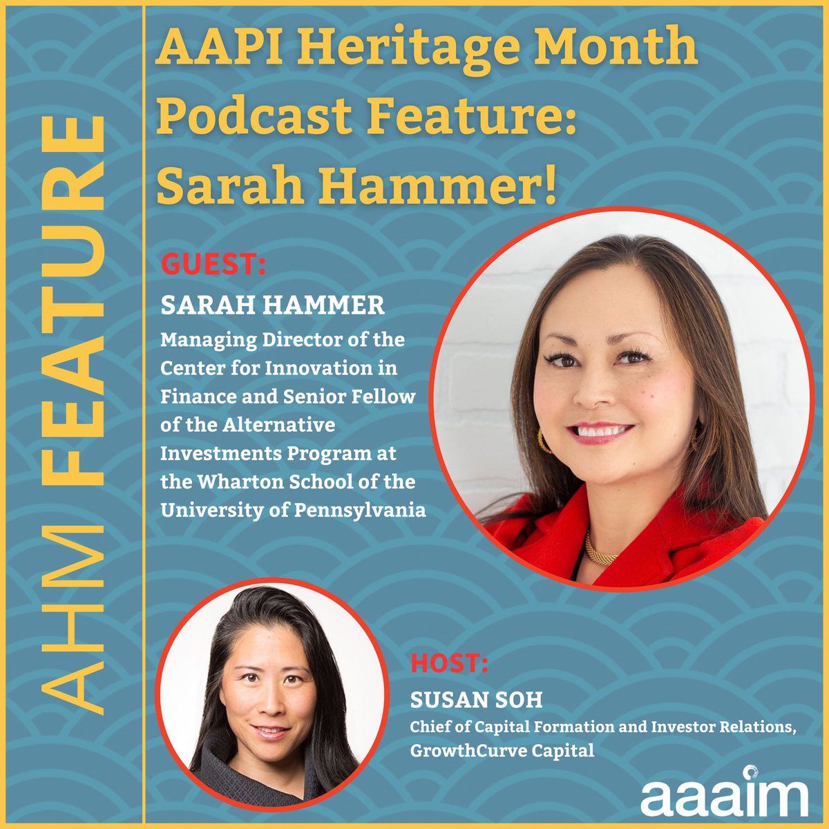 AAAIMorg's tweet image. Special AAPI Heritage Month Podcast: deep dive into private capital investing, crypto, challenges within the industry under the glass &amp;amp; bamboo ceiling, and law. Listen here: lnkd.in/gJ-368YR

#aapiheritagemonth #aapimonth #aapiheritagemonth2023 #AAPI #bambooceiling