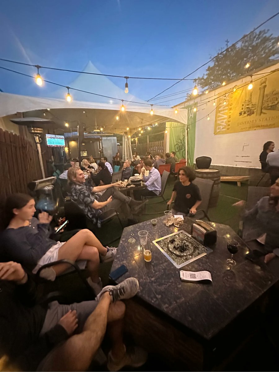SteepRavineBrew's tweet photo. Tuesday night was such a blast with amazing weather and such a fun crowd for Tuesday trivia! Join us tomorrow in Logan Square for more of the same - and get ready for the return of Food Trucks this Thursday! #PatioVibes #ChicagoCraftBeer #MaybeTheBestFoodEver #MedusaIsBack https://t.co/F8HWDIMirX