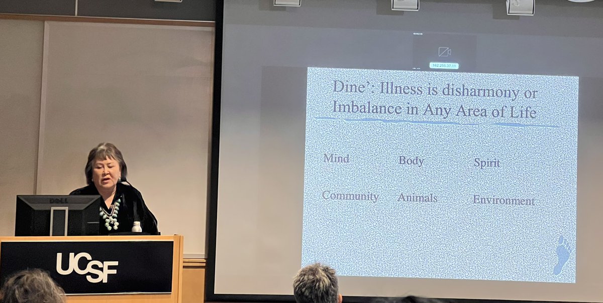 Inspirational <a href="/UCSFSurgery/">UCSF Surgery</a> Grand Rounds by the truly hozho <a href="/lori_alvord/">Lori Alvord</a> as the @UCSFMSS invited professor. #Diné #NativeAmerican Mind-Body Medicine and Surgery. <a href="/Jasosamd/">Julie A Sosa, MD</a> <a href="/TasceB/">Tasce Bongiovanni, MD, MPP, MHS</a> <a href="/NahaUcsf/">NAHA_UCSF</a>