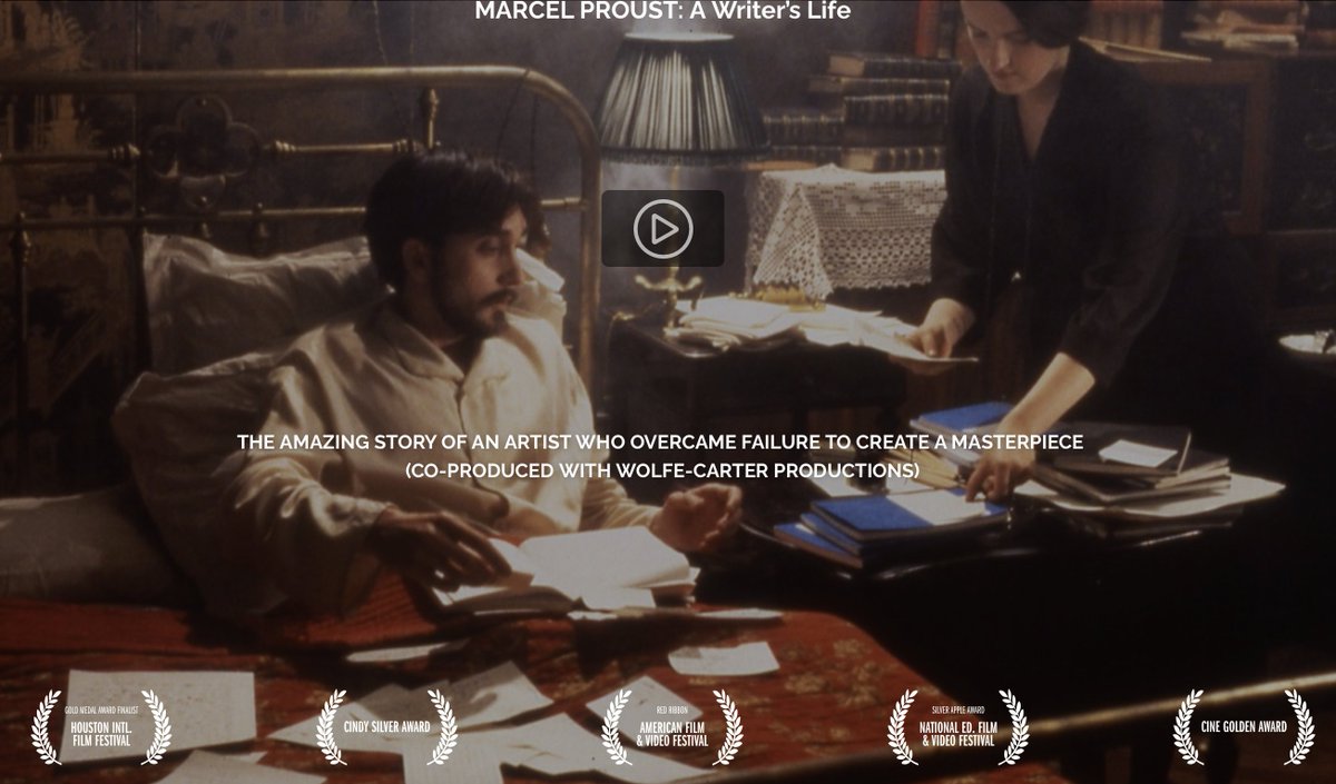 ProustCenterNYC's tweet photo. July 10th: Celebrate Proust's 152nd Birthday!
Encore film screening of the famous #Proust documentary, "Marcel Proust: A Writer's Life."
Trailer: https://t.co/ZSkgp1bhBI
Director: Sarah Mondale;
Exec. Producer: #WilliamCCarter
Register HERE: https://t.co/VlnUaVSj2K https://t.co/Rq7dx35raV