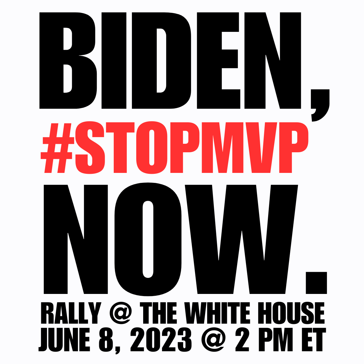 Young people elected Biden because they know we need climate justice now. That requires stopping the #MountainValleyPipeline and all other dangerous new drilling projects.

🚨✊ Next week, join at the White House to tell Biden to #StopMVP now!

Sign up: actionnetwork.org/events/biden-s…