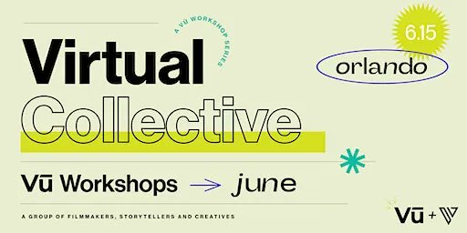 Our friends at @vu_studio present: The Virtual Collective. A group of filmmakers, storytellers and creatives who gather each month, across the world, to connect, learn and explore together. Thursday June 15 at 2pm ET.

More at buff.ly/43aexgU