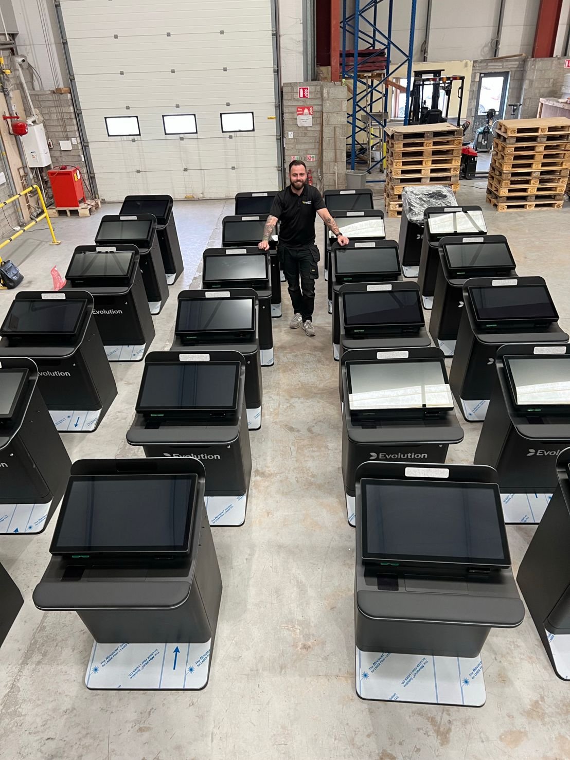 Ali Gündüz on Twitter "EVO terminals arrived at Hippodrome Casino