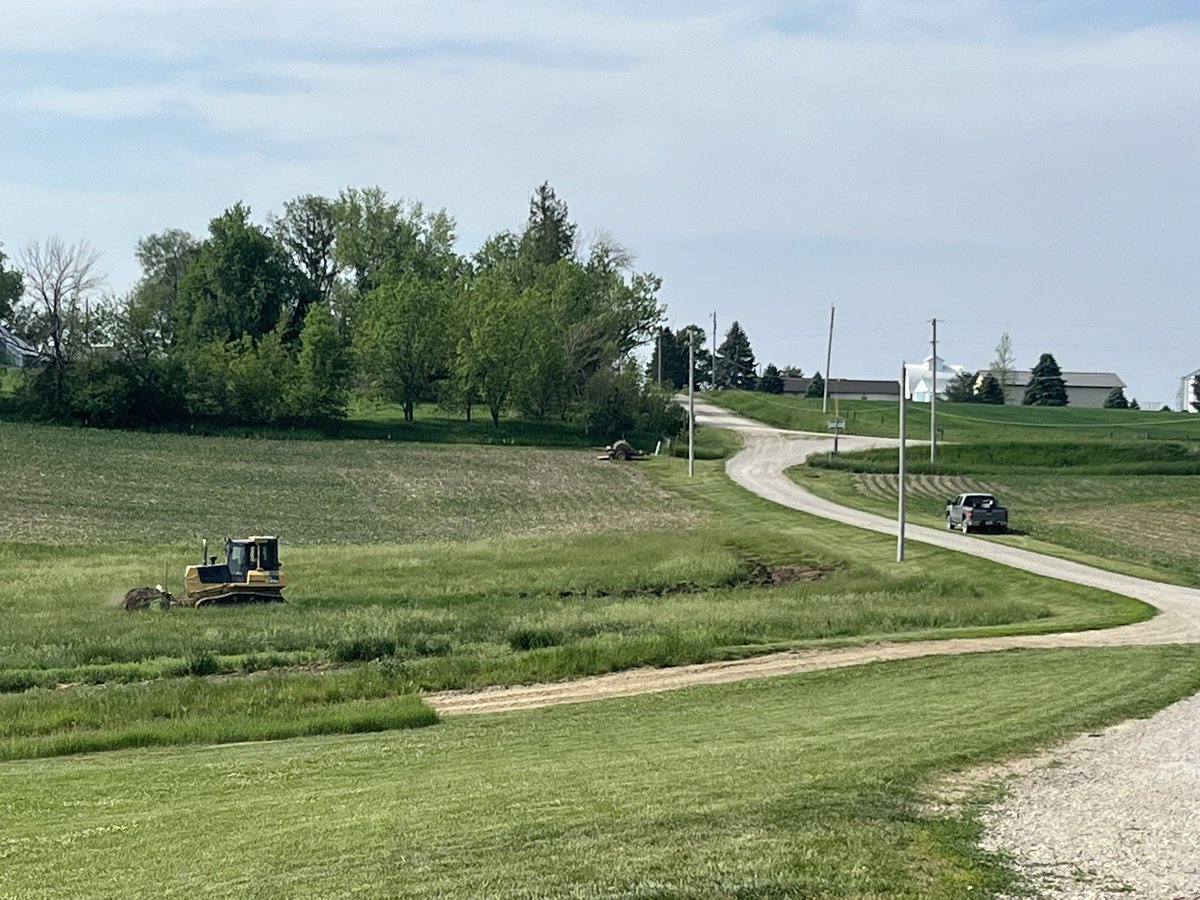 Dirt work commences. Another summer of building projects! #AgTwitter #livestock #cattle