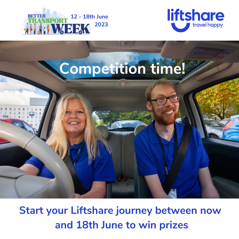Liftshare's tweet photo. For Better Transport Week weโre giving away 3 Amazon vouchers. Like and share this post + do the following at https://t.co/UeB5gjyo3h for a chance to win.
โJoin Liftshare ยฃ20
โAdd or update your journey ยฃ30
โForm a Liftshare team ยฃ50
#bettertransportweek @CBTransport https://t.co/h0TfuQskrR