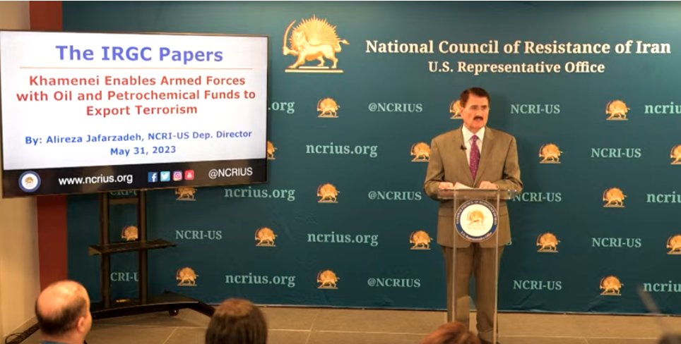 #BlacklistIRGC, #IRGCFundsTerror 
Press Conference introductions by Mr. @amsafavi, member, Foreign Affairs Committee, National Council of Resistance of Iran (NCRI)