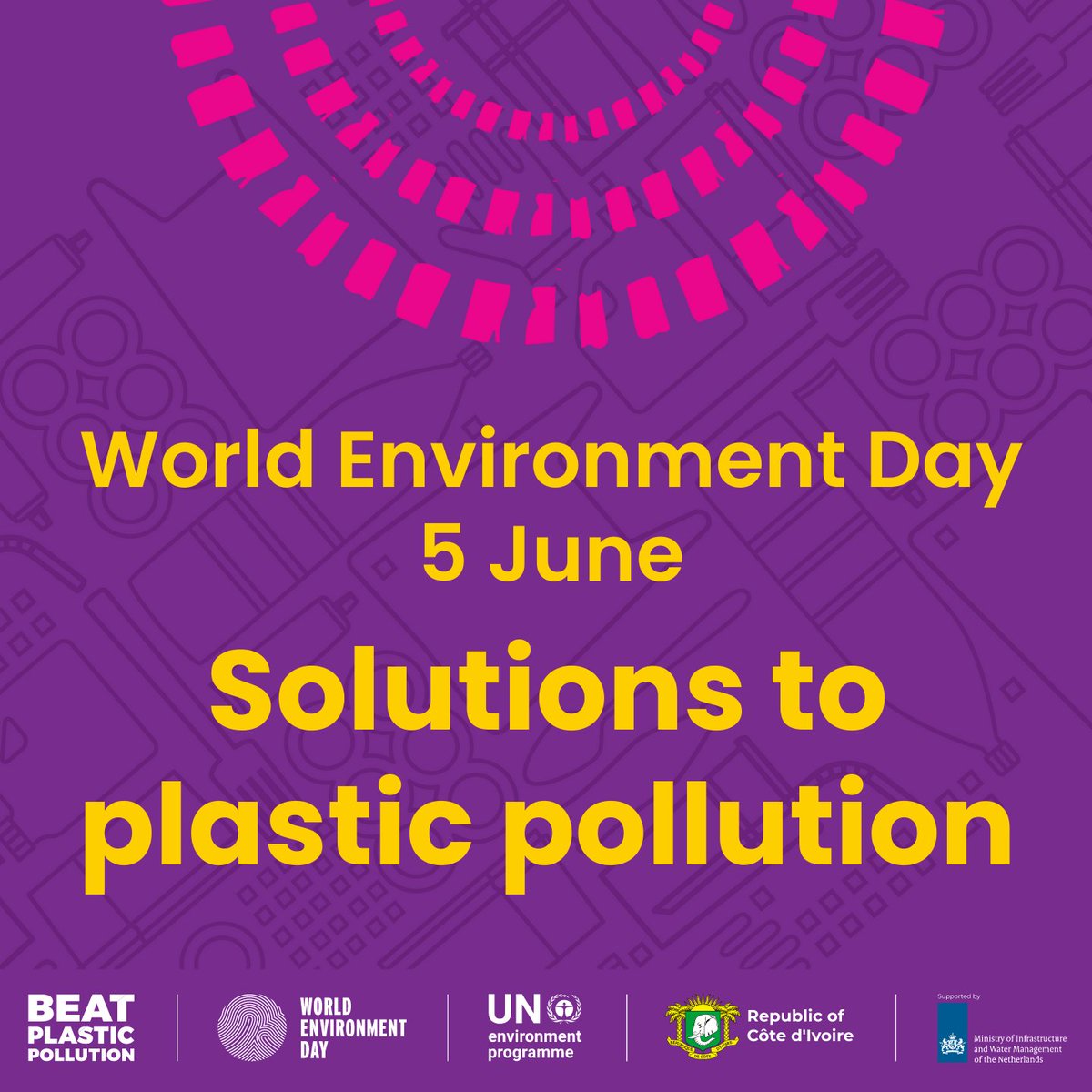Get ready for the 50th anniversary of #WorldEnvironmentDay!

Join millions around the globe to accelerate solutions to #BeatPlasticPollution: bit.ly/2023WED