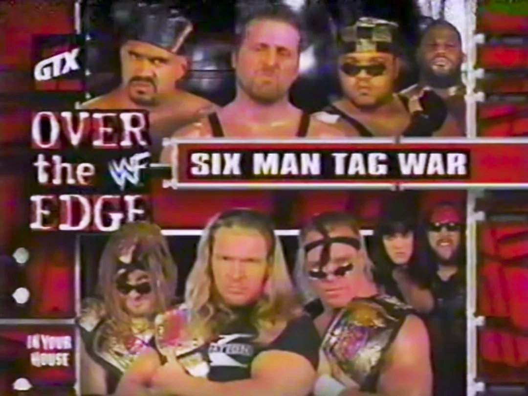 5/31/1998

The Nation defeated D-Generation X at Over the Edge from the Wisconsin Center Arena in Milwaukee, Wisconsin.

#WWF #WWE #OvertheEdge #OwenHart #KamaMustafa #TheGodfather #DLoBrown #TripleH #RoadDogg #BillyGunn #DX