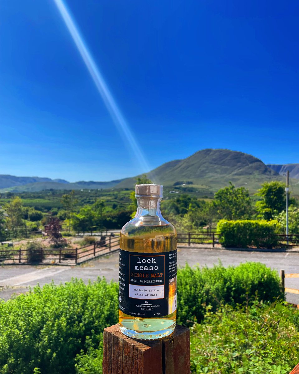 lough_mask's tweet photo. Even the sun wants some of our Single Malt 🥃☀️
.
.
.
#whiskey #singlemalt #bourbon #westofireland #mayo #discoverireland #irishdistillery #distillery #destinationwestport #sunshine https://t.co/n3ucugfJoU