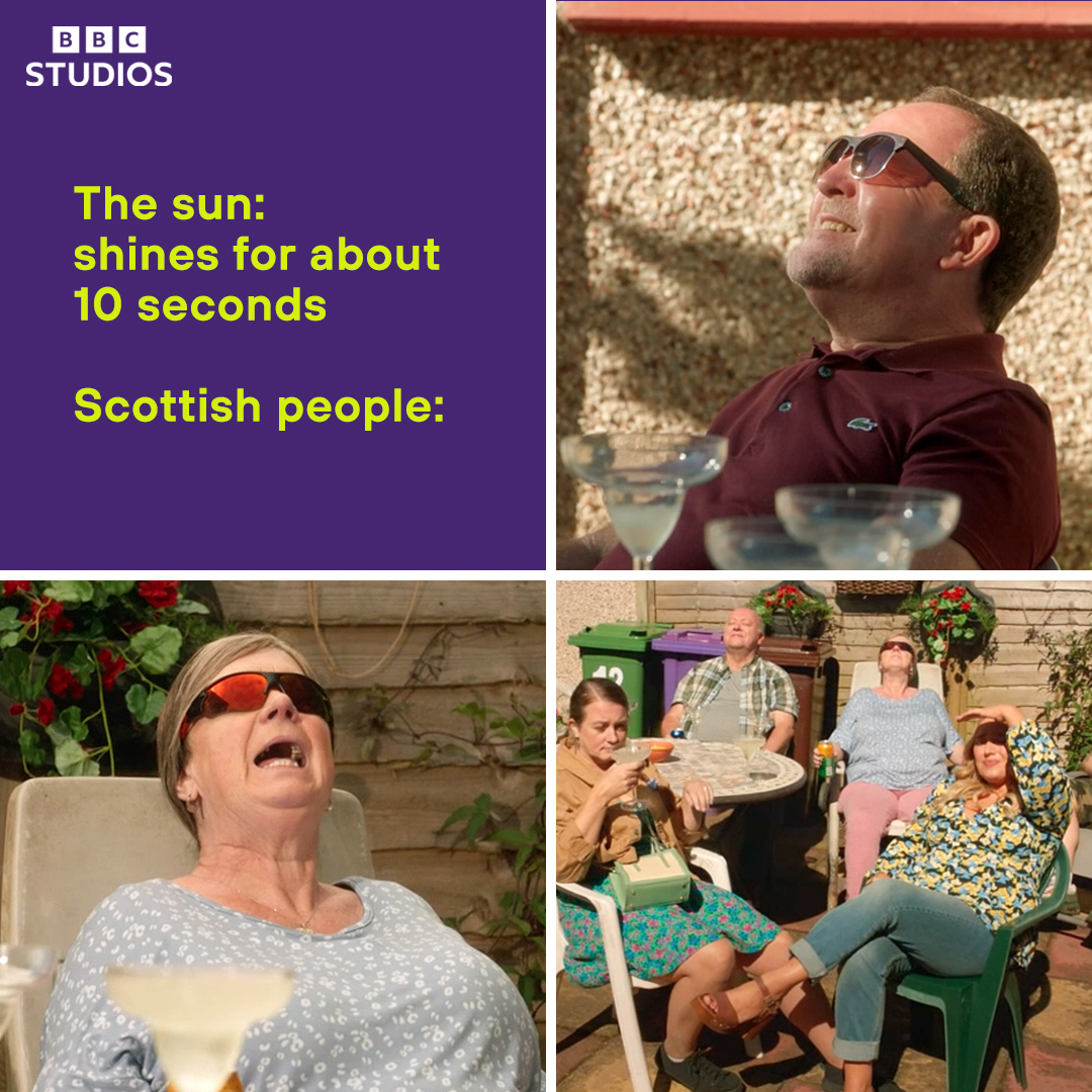 when a tiny bit of sun comes out #TwoDoorsDown