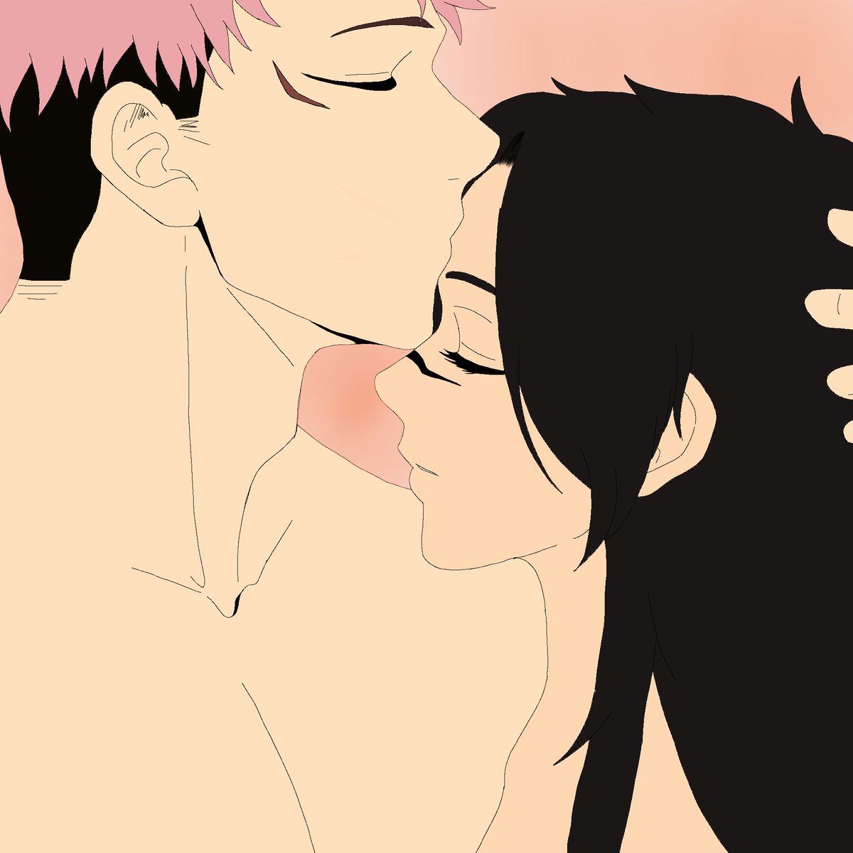 AmaraCf7's tweet photo. *ponle un título a la imagen* 
(porque mí cerebro ya está licuado) 

#JujutsuKaisen #itadoriyuuji #sukuna #maldicion #amoryfuego #OCjujutsukaisen #JJK https://t.co/V1GuUNSIPU
