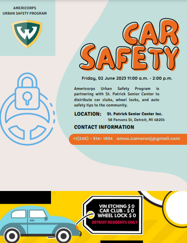 AMUS is partnering with @StPatsDetroit to distribute car safety items and tips for the community!
#carsafety #detroit #community