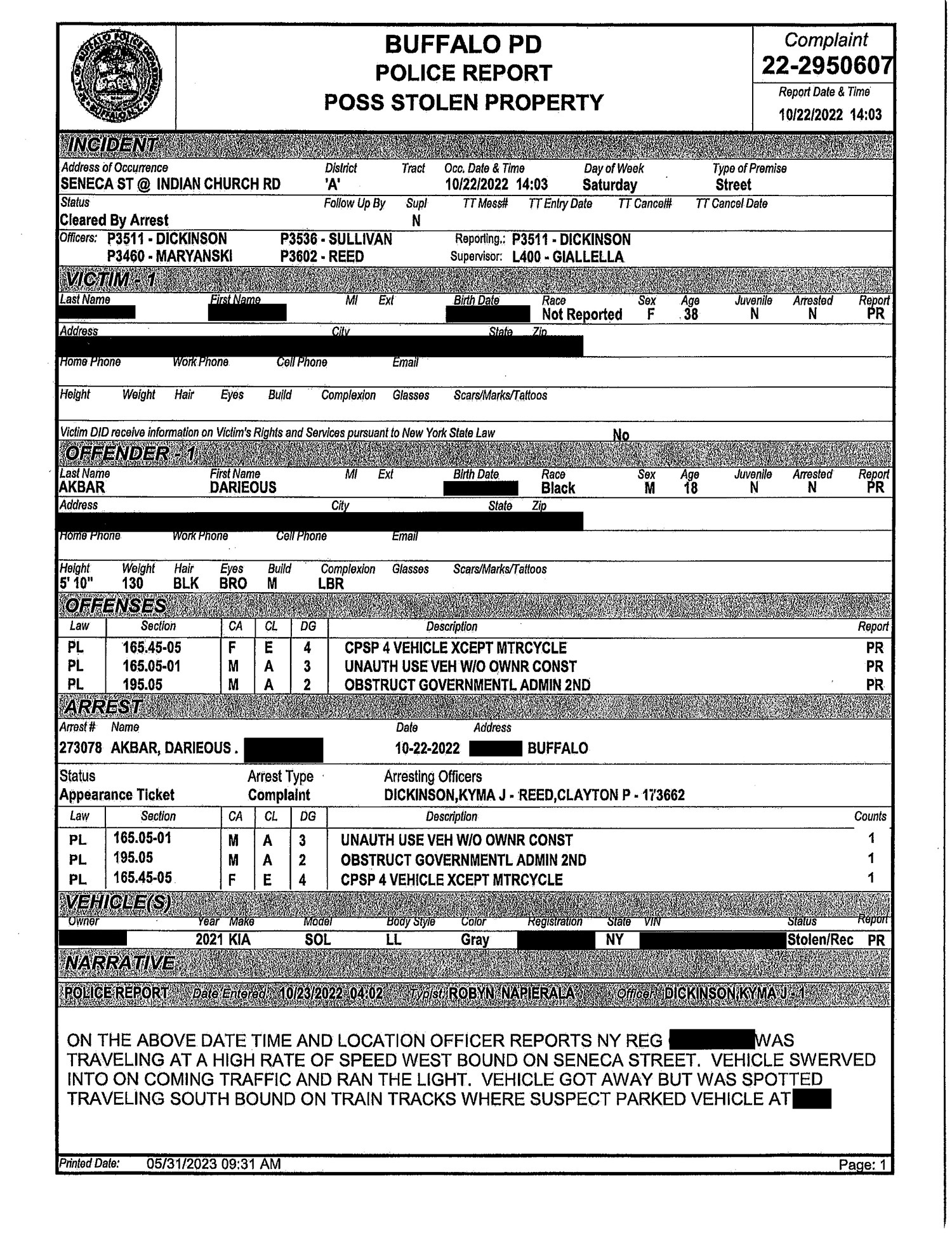 Chris Horvatits on X: &ldquo;#NEW: Dareious Akbar, the suspect accused 