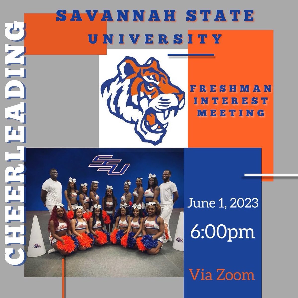 Wssu1041's tweet image. ssutigercheer
ATTENTION 📷 ATTENTION 📷
Incoming freshman did you think we forgot about you?
WE DIDN’T!
Please join us June 1st 6:00pm for our interest meeting just for you 📷
a zoom link will be provided in our bio the day of so stay tuned!
#youdon’twanttomissthis📷 #youready?