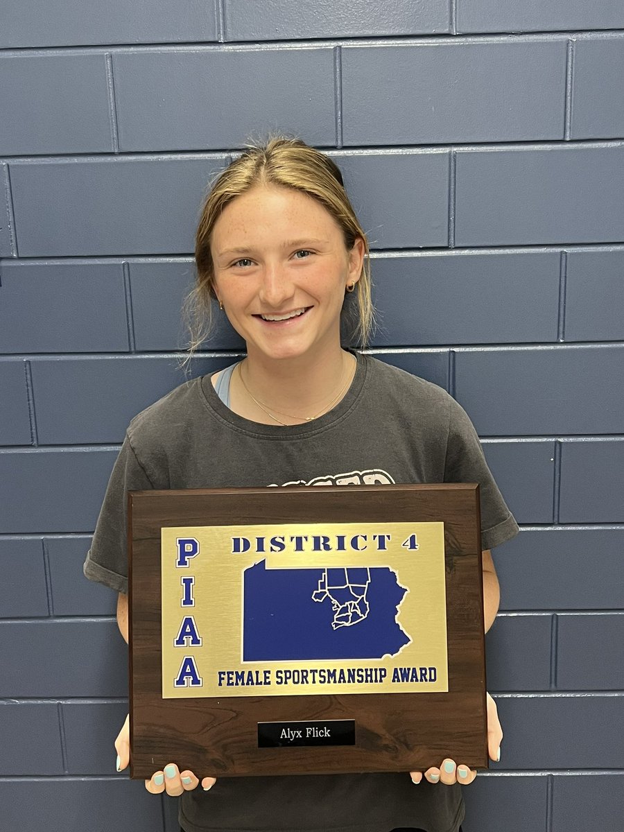 ccbluejaysports's tweet photo. Congratulations to Grayson Shaud and Alyxandra Flick who received the District IV Sportsmanship Award for Central Columbia.   Thank you for representing our school for the last many years. https://t.co/7zTfqzApsV