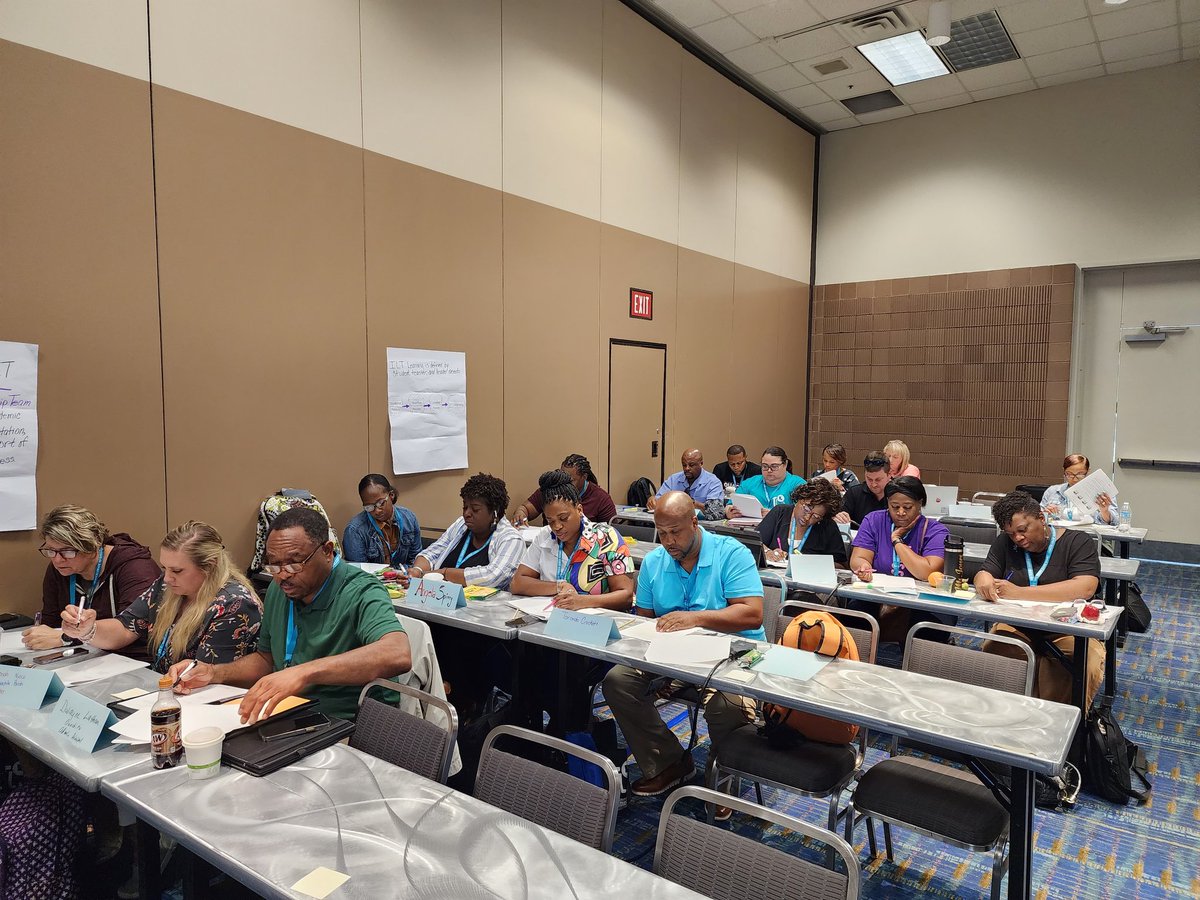 RVariest's tweet image. Day 2 of Teacher Leader supporting Ouachita, Acadia, and St. Helena ILTs @NIETteach @intrepid898 @TheresaHamiton @La_Believes #LATeacherLeaders