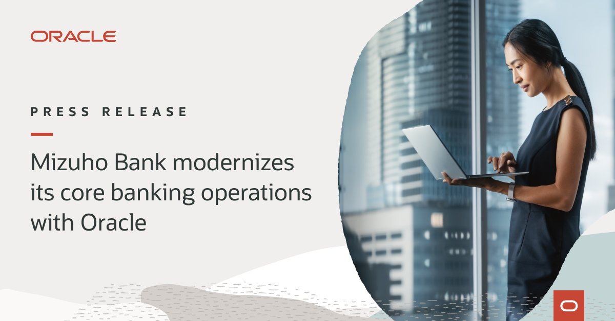 Ramooski23's tweet photo. Find out how @Oracle is helping Mizuho modernize its legacy banking systems so it can deliver exceptional customer service with more speed and agility. https://t.co/RaY4QfJ2M1 https://t.co/GtSE2cxRtZ