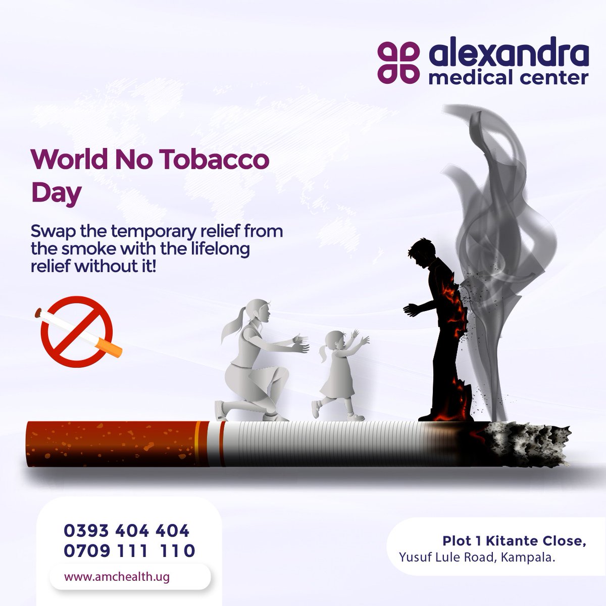 Smoking tobacco may end your life!

Today we join the rest of the world to celebrate the World No Tobacco day.

#WorldNoTobaccoDay2023