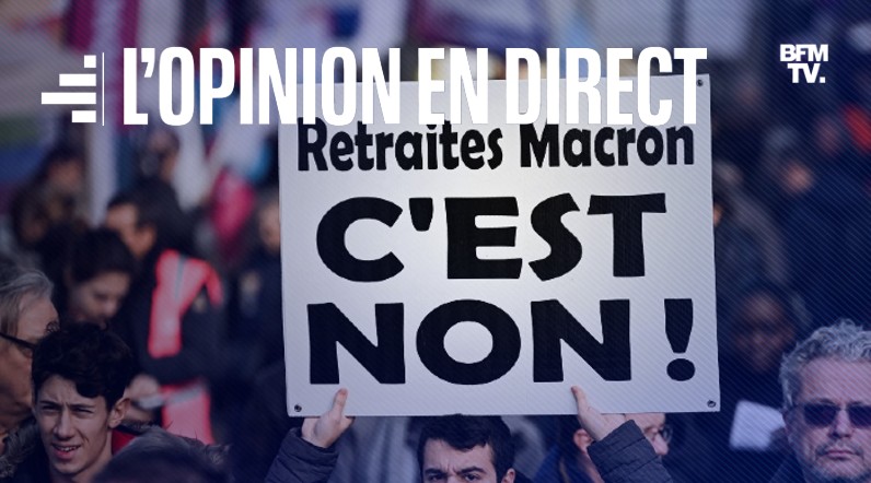 BFMTV's tweet photo. Retraites: 6 Français sur 10 souhaitent que les députés votent l'abrogation de la réforme
https://t.co/EpWIuD81vi https://t.co/ox5DahVJwR