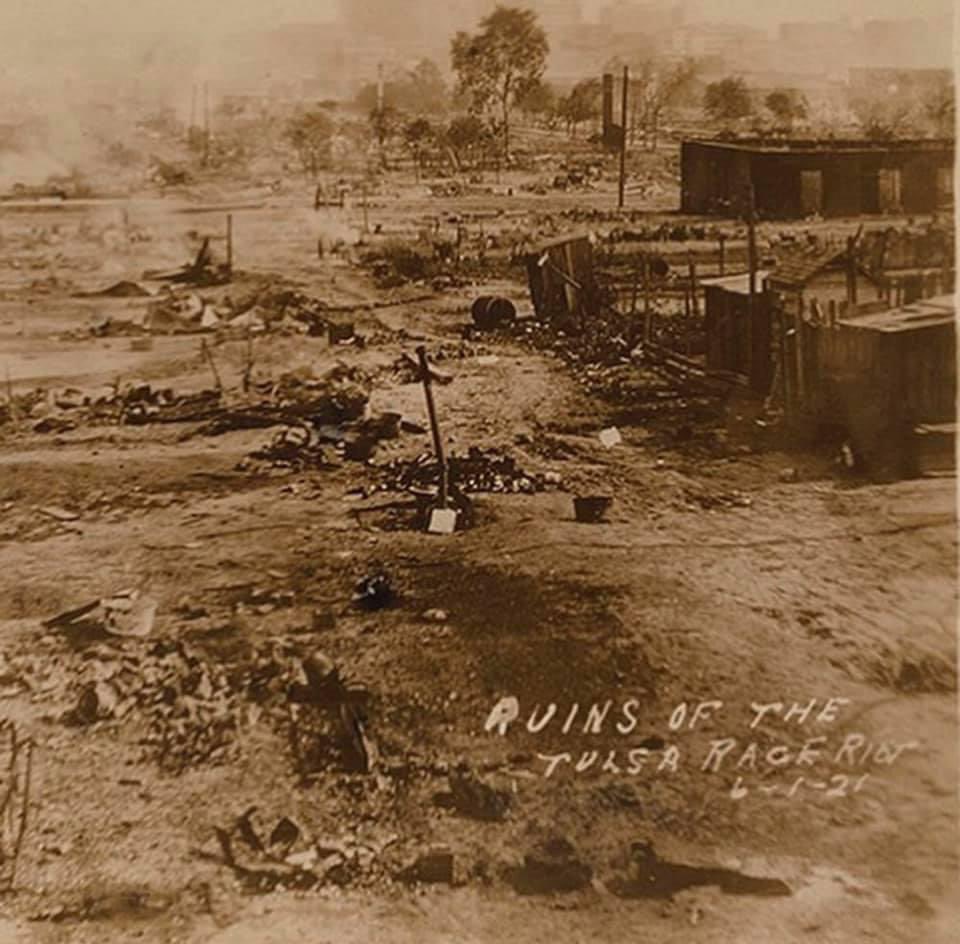 mynameisJabee's tweet photo. The Tulsa race massacre of took place on May 31 and June 1, 1921, when mobs of whites attacked black residents and businesses of the Greenwood District in Tulsa, Oklahoma. This is considered one of the worst incidents of racial violence in the history of the United States.The attack, carried out on the ground and by air, destroyed more than 35 blocks of the district, at the time the wealthiest black community in the United States.