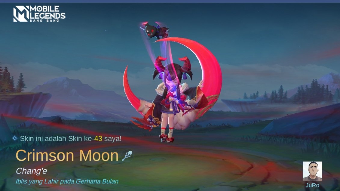 AjungRobin's tweet photo. Saya baru saja mendapatkan Skin baru Crimson Moon di Mobile Legends: Bang Bang! Ayo kita berhadapan melawan Player MOBA terbaik dunia bersama-sama! 
https://t.co/zAO121E3Xm https://t.co/JLBfHAdthN
