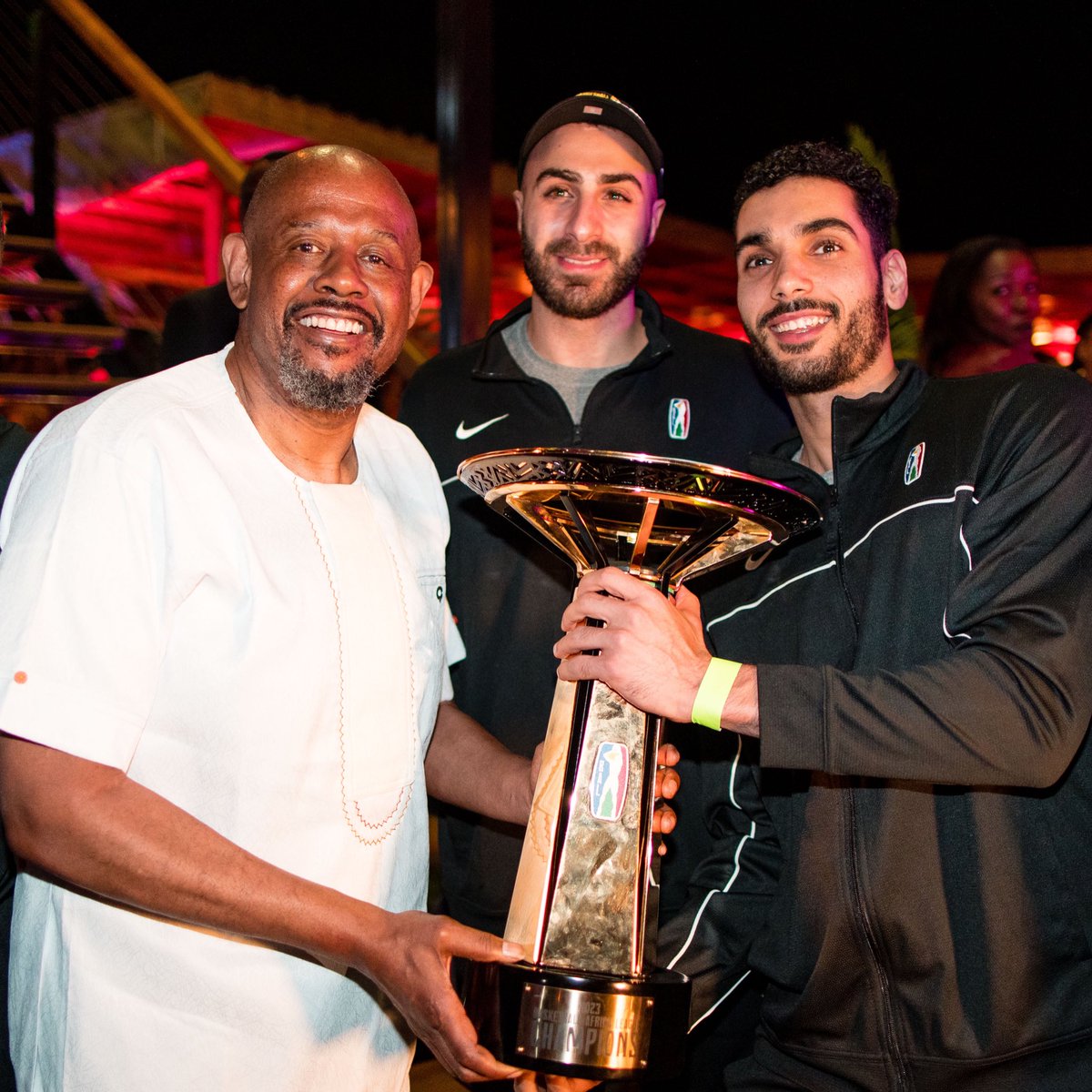 theBAL's tweet photo. 🎉🏆 @Ahly_Basketball BAL Champions celebrating in style with @ForestWhitaker! https://t.co/llU7gCLIc4