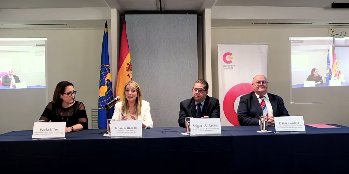IICA_Europa's tweet photo. Rosa Gallardo @ETSIAMCordoba participa del panel "Aplicación de tecnología digital al sector agroalimentario…” en Costa Rica🇨🇷 donde contó de las #becasIICA para que estudiantes latinoamericanos puedan cursar el @DigitalAgriUCO 

Infórmate de todo aquí: https://t.co/oiABGBfPZO https://t.co/zkuDdEomlC