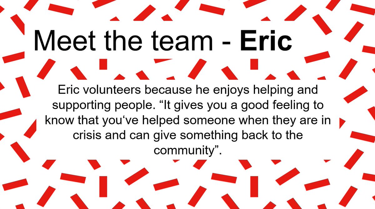 Meet Eric, a true hero of our Emergency Response Team! 🙌 For 3 years, he's dedicated his time as a volunteer while working in hospitality. 🏨 Eric finds joy in helping and supporting people during their toughest times. 😊❤️ #VolunteerSpotlight #CommunitySupport #VolunteersWeek