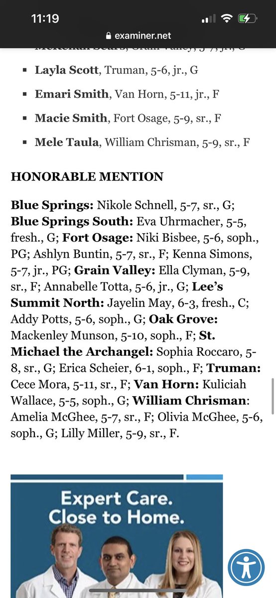 BIG CONGRATULATIONS TO <a href="/MacieSmith_15/">Macie Smith</a> <a href="/ashlynbuntin1/">Ashlyn Buntin</a> <a href="/niki_bisbee30/">niki bisbee</a> <a href="/kenna_simons07/">Kenna Simons</a> 

The Examiner All-Area Team! 

Way to go!