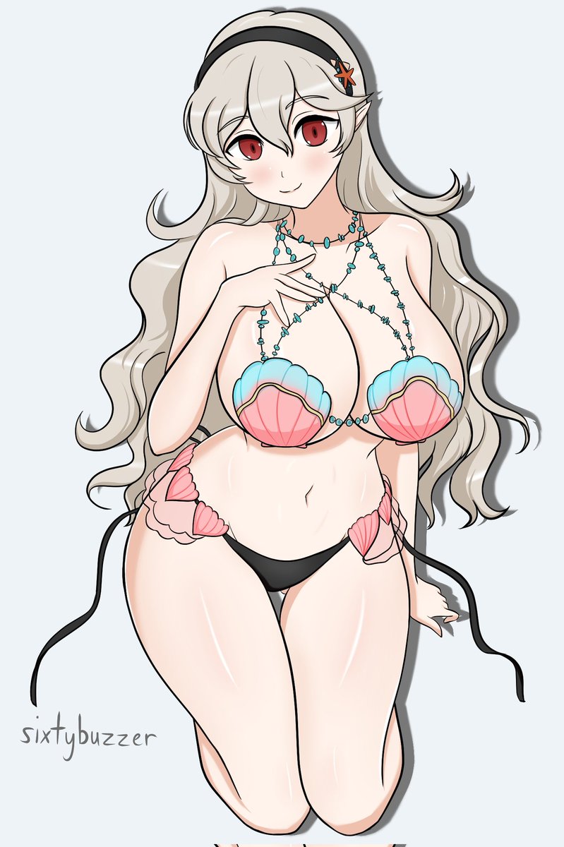 Clamkini Corrin!

Birthday gift for @ray_dango
Have a great day! Greetings!! 
#FEHeroes #FIREEMBLEMHEROES #FireEmblem #Corrin