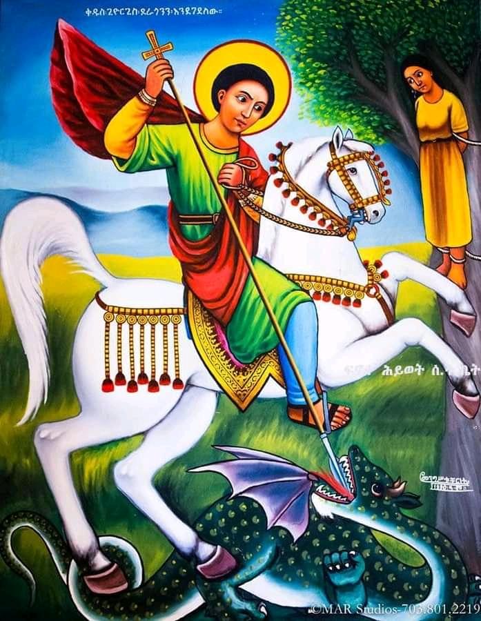 Life_With_Truth's tweet photo. የልዳው ኮከብ ነህ የቤይሩት /2/
ሰማዕቱ ጊዮርጊስ ንዓ በምህረት

በነጭ ፈረሱ ቀድሞ ከፊታቸው
ኢትዮጵያውያንን በድል ያቆማቸው
ጽኑ ነው ጊዮርጊስ ገድሉ የሚያስደንቅ
ተፈትኖ ያለፈ እንደ ነጠረ ወርቅ ።

❷❸ ❤ ሊቀ ሰማዕታት ቅዱስ ጊዮርጊስ ❤ ❷❸ https://t.co/PV4tSbl7Ny