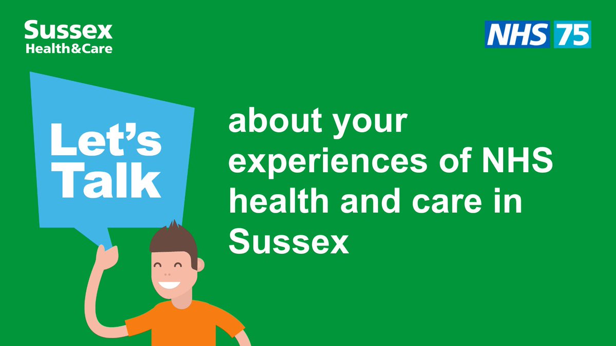 📢 We've extended our survey until Sunday!

Tell us about your experiences of health and care services in Sussex so we can help improve them for you, your family and your local community.

…ssexhealthandcare.uk.engagementhq.com/nhs-sussex-let…