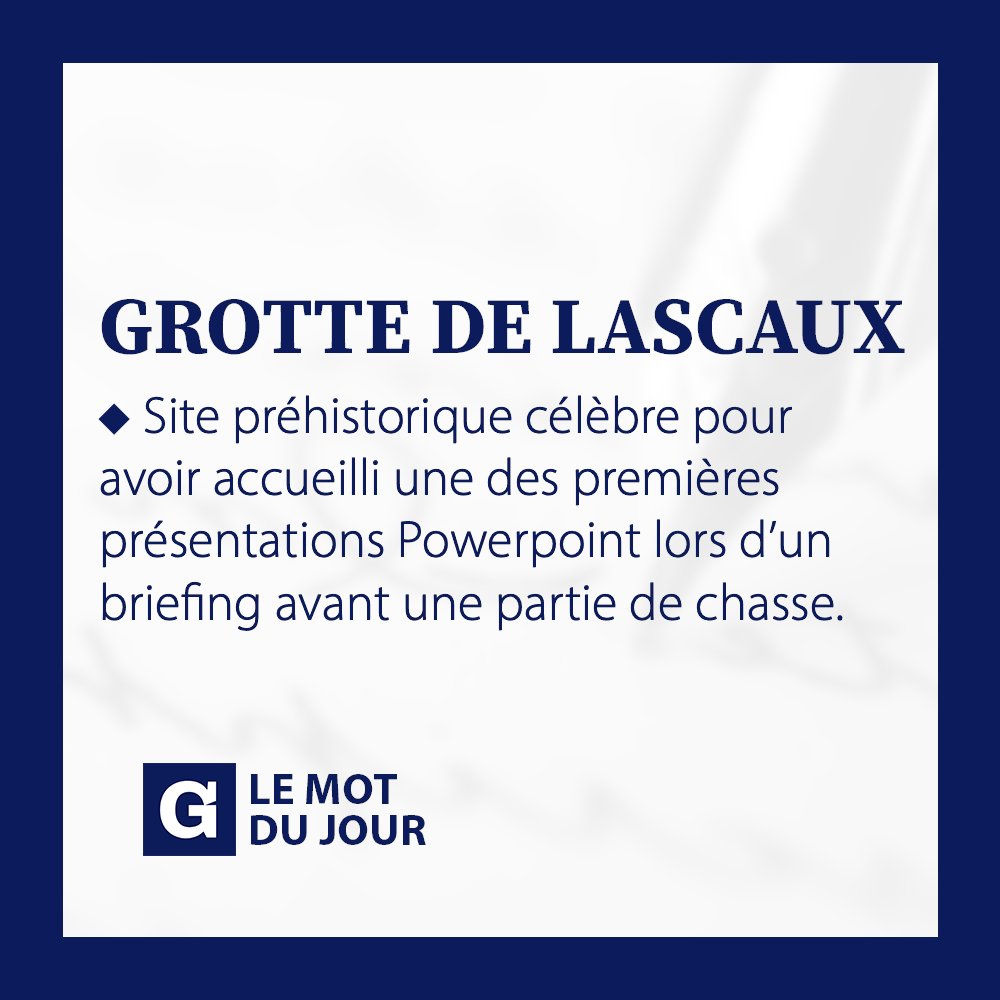 Le mot du jour : Lascaux.
