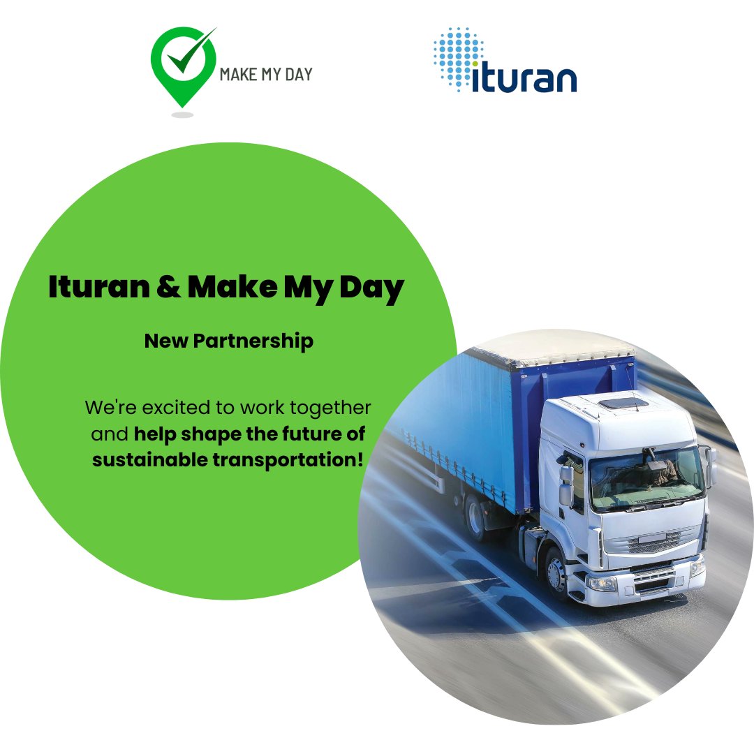 Make_My_Day_App's tweet image. 📢Exciting news! We&apos;ve partnered with
@iturangps, a top #Telematics company worldwide! As a result of this exciting partnership, @iturangps can now offer its EV customers improved routing and #chargingoptimization, advanced #batteryprediction, #EV #fleetmanagement extension, ext