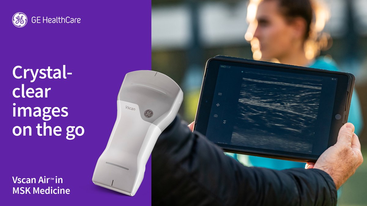 Rapid imaging in sports is possible with the use of a #handheldultrasound. Vscan Air is changing the game for athletes like Frederique Matla, field hockey player for the female Dutch National Team. Suitable for all sports, our portable handheld ultrasound can support faster