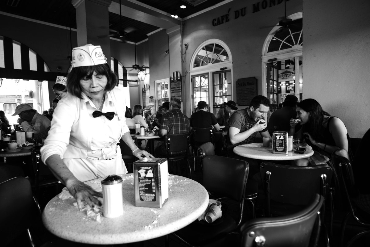 momenta's tweet photo. It is with heavy hearts we learned today of the passing of #MomentaFamily’s Beverly Belcamino, who attended #ProjectNOLA 2016.
Beverly was assigned to the nonprofit partner @FQFestNOLA and the coaches will never forget her running in the door one night with a hurricane in one hand and her camera in the other shouting, “I just photographed the Dixie Cups!!!”
Beverly was kind, generous, and full of life. She will be missed by all who were lucky enough to know her. #RestInPeace 💚
Photos © @beverly5316 / @Momenta