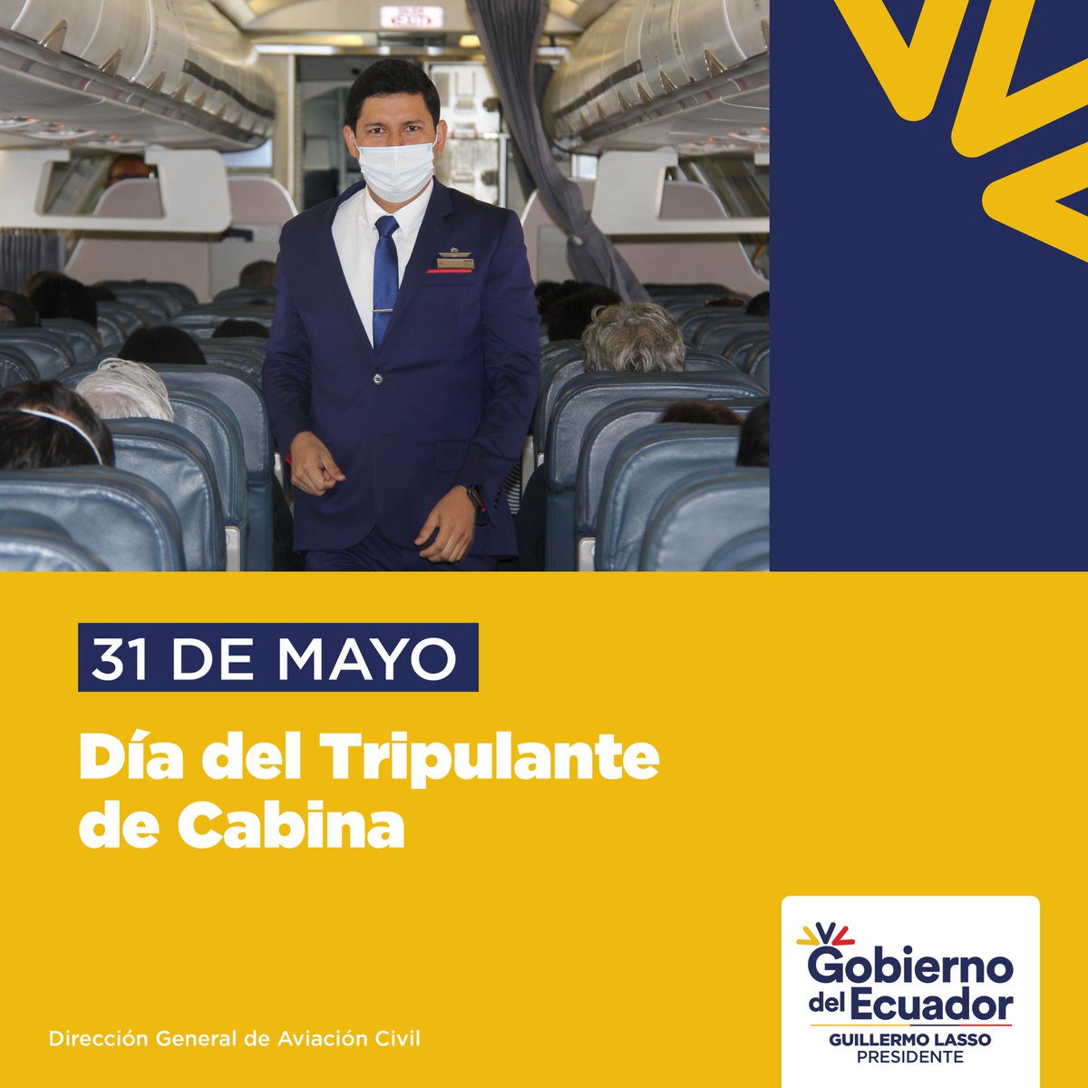 DGAC_Ecuador's tweet image. Nuestro saludo a los #TripulantesDeCabina, el trabajo que realizan minuto a minuto fortalece la #SeguridadOperacional en beneficio de los pasajeros. ¿Conoces a uno? Menciónalo 👇🏻