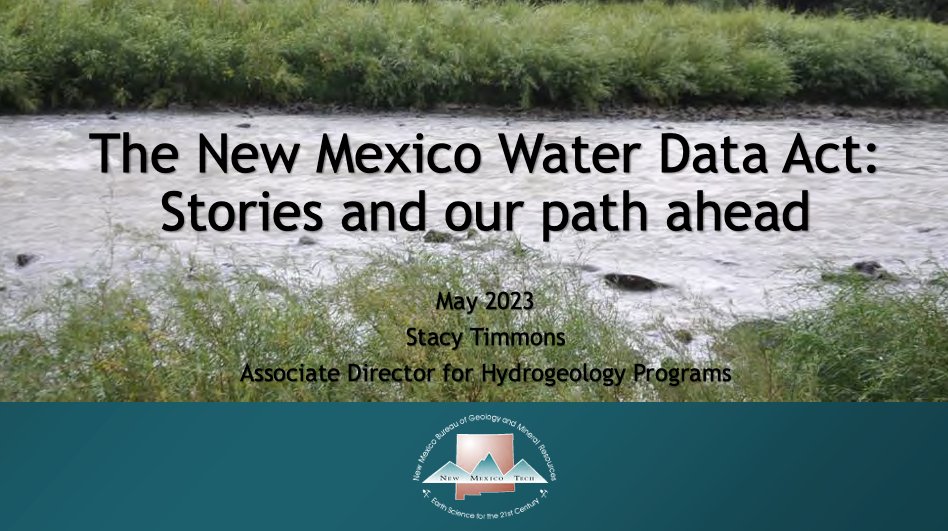 More than 120 people came together on this day at the New Mexico Water Data Workshop to discuss how to harness the potential of water data, tools, and collaboration to address water related challenges.
Meeting brief: conta.cc/42epU64

#nmwaterdata #waterdata