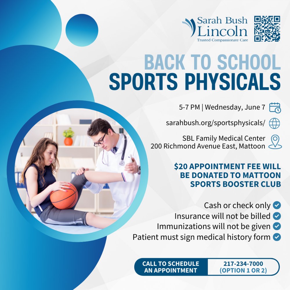 MattoonCUSD2's tweet photo. 2023 Back to School Sports Physicals https://t.co/WJ6DsWbWSh https://t.co/ZiolWrCVJL