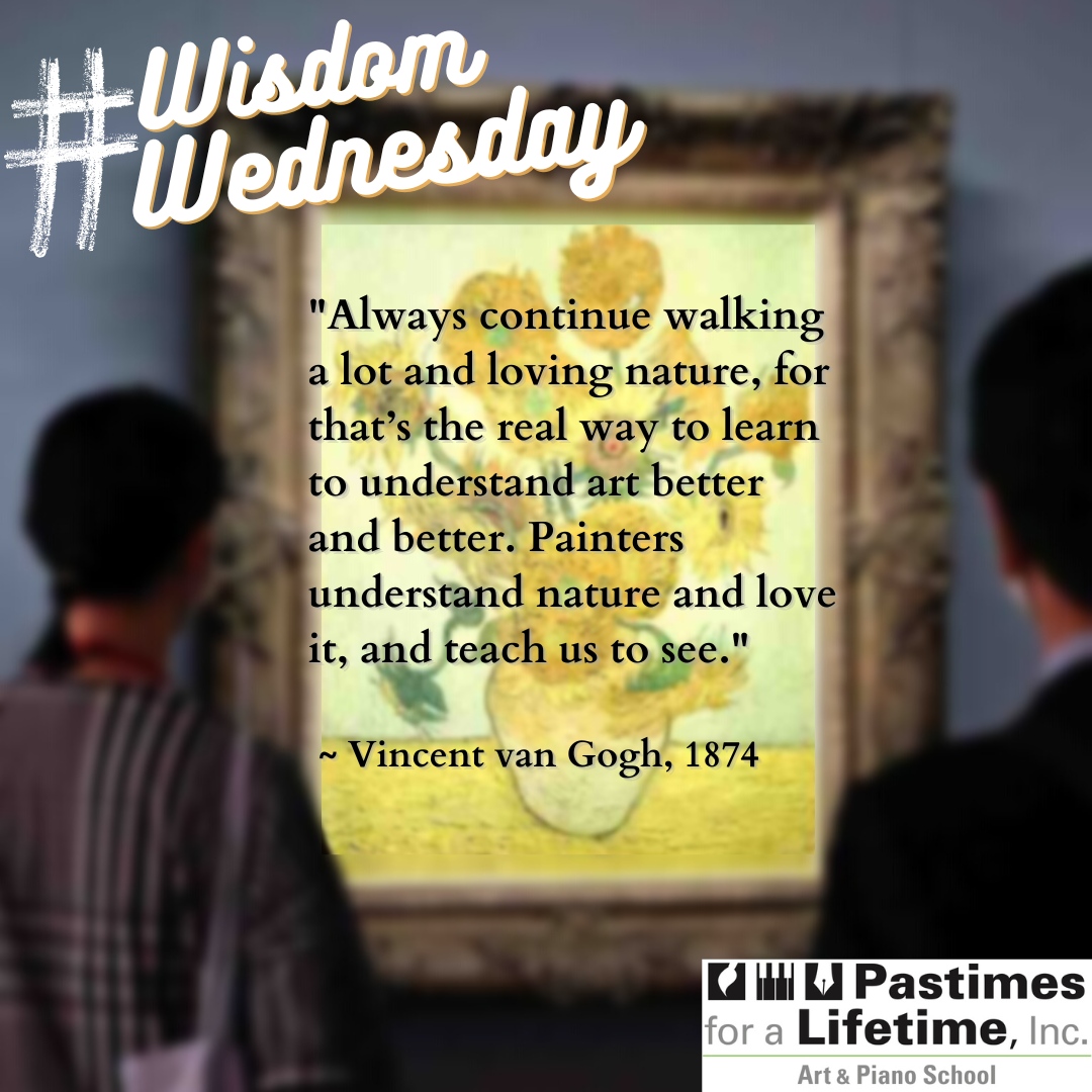 #WisdomWednesday 🎨

'Always continue walking a lot and loving nature, for that’s the real way to learn to understand art better and better. Painters understand nature and love it, and teach us to see.' 

 ~ Vincent van Gogh, 1874

#vanGogh #vanGoghQuotes #ArtistQuotes #ArtQuotes