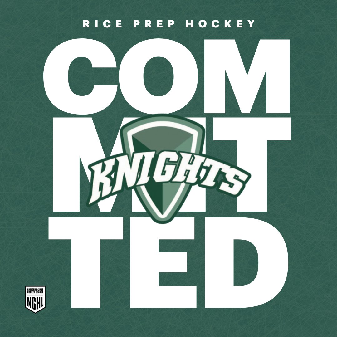 nghlhockey's tweet photo. Congratulations to NGHL member @riceprephockey on their 2023 player commitment!!
#nghlhockey #hockeycommitment #girlshockey #womenshockey #nghlcommitment #growthegame https://t.co/nd1m7wdoOf