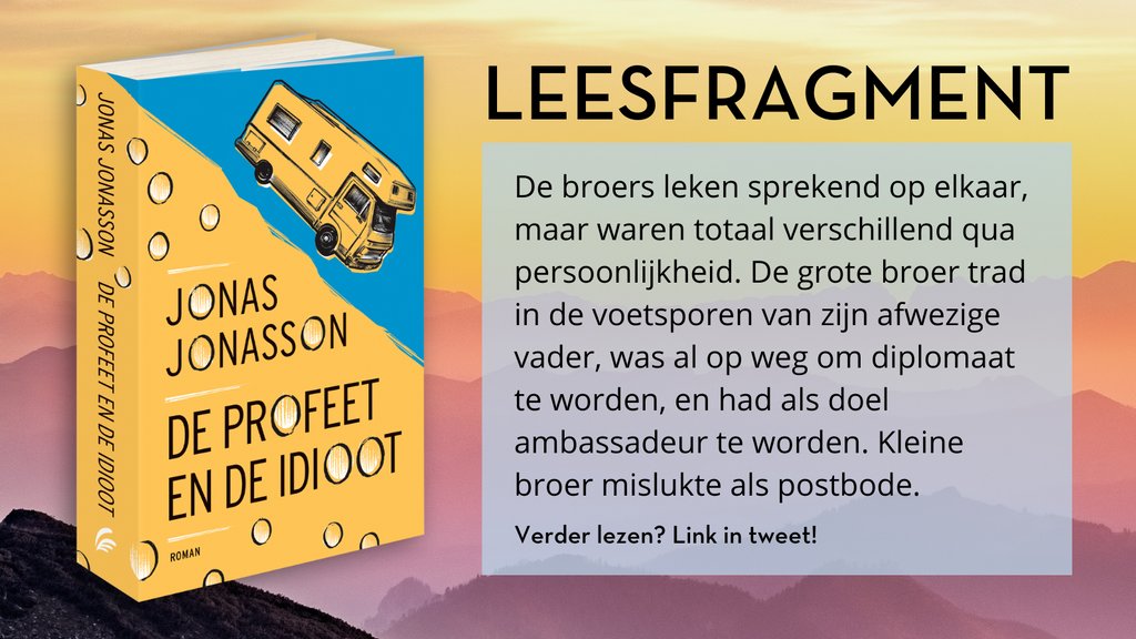 Ben jij benieuwd naar 'De profeet en de idioot' van Jonas Jonasson? Lees hier een fragment 👉 l8r.it/2skD

#jonasjonasson #leesfragment