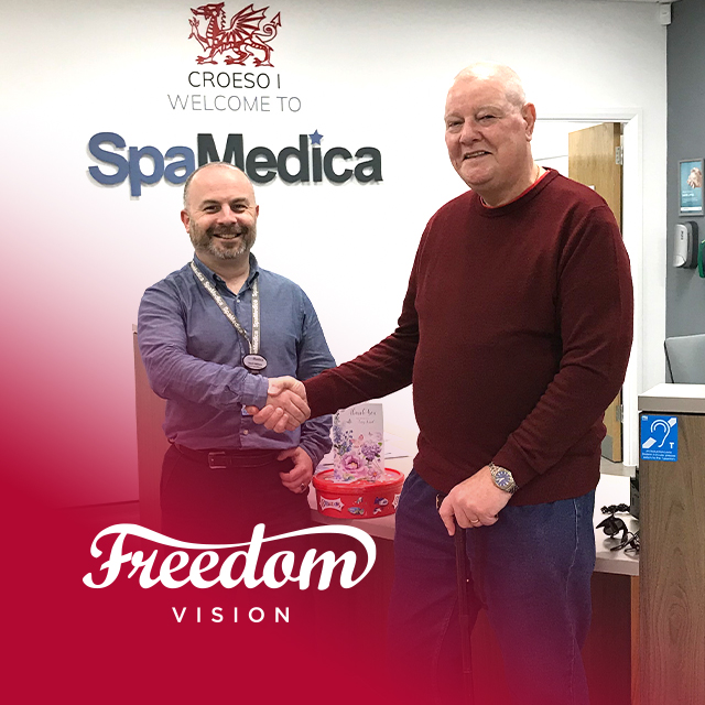 FreedomVisionUK's tweet photo. One of our Freedom Vision Swansea patients was so happy with the treatment he received, he popped back into the hospital with some chocolates and a thank you card for the team. What a lovely gesture! https://t.co/xJmhI5g8uO