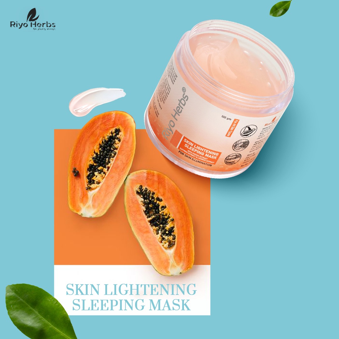 Beauty sleep just got brighter with our Skin Lightening Sleeping Mask! ✨🌙 Say goodbye to dullness and hello to a radiant complexion as you catch some Z's. #SleepingBeautySecrets #WakeUpToRadiance #SkinLightening #PMSkincare #Riyoherbs